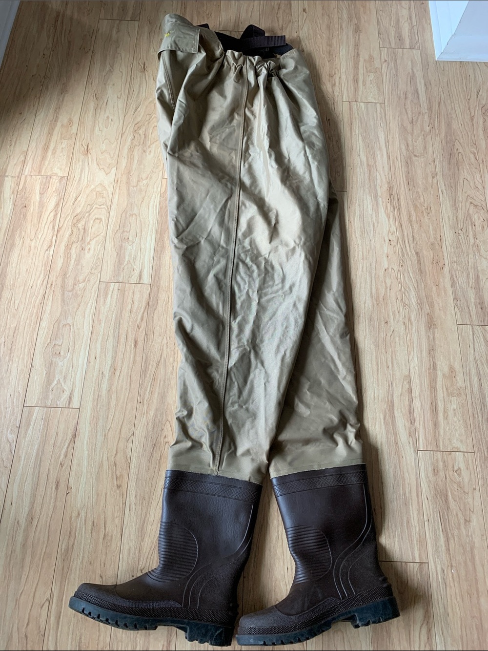 Cabela’s Chest Waders - Tan with Brown Boots